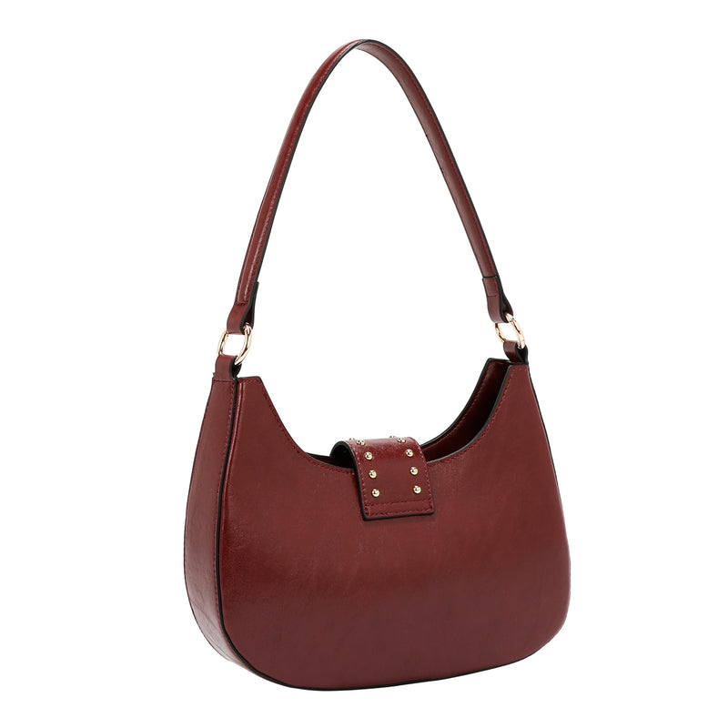 EMBOSSED LOGO SHOULDER BAG