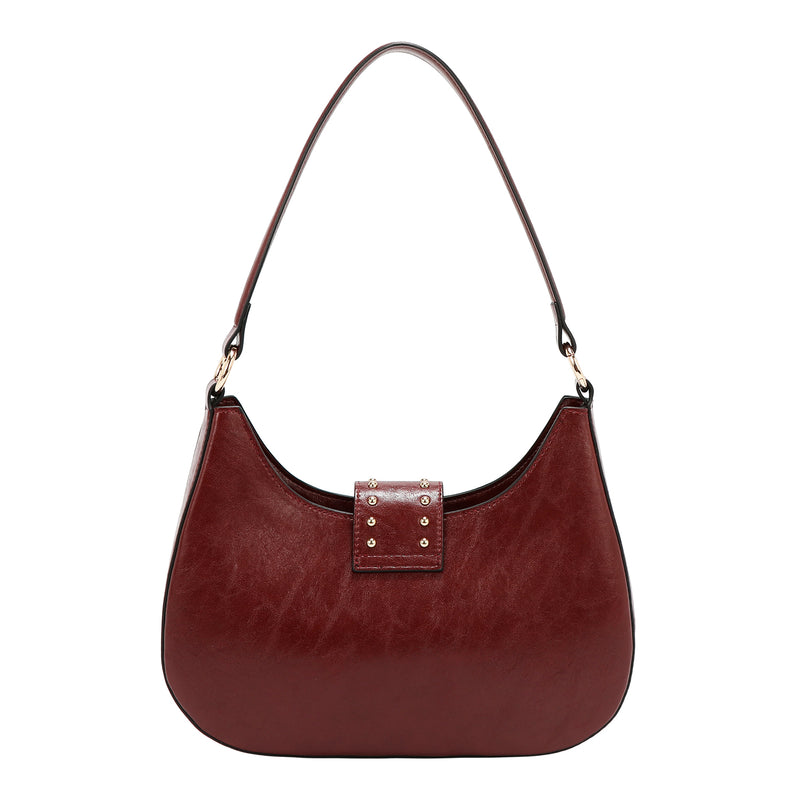 EMBOSSED LOGO SHOULDER BAG