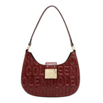 EMBOSSED LOGO SHOULDER BAG