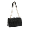 EMBOSSED LOGO CHAIN SHOULDER BAG