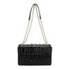 EMBOSSED LOGO CHAIN SHOULDER BAG
