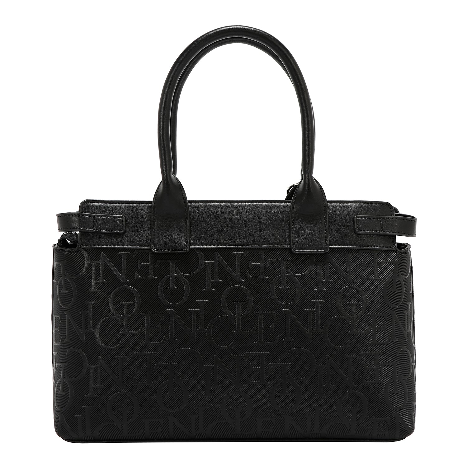 EMBOSSED ELEGANCE SATCHEL BAG