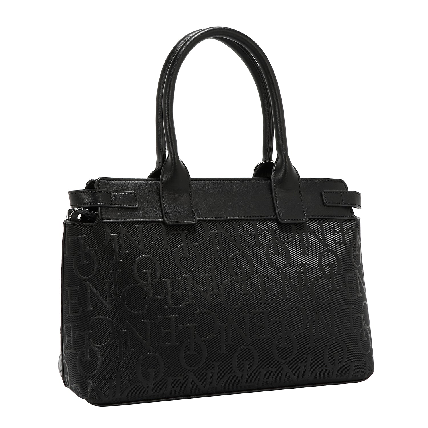 EMBOSSED ELEGANCE SATCHEL BAG