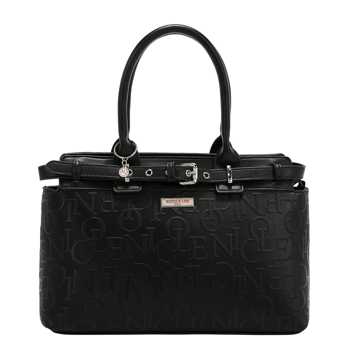 EMBOSSED ELEGANCE SATCHEL BAG