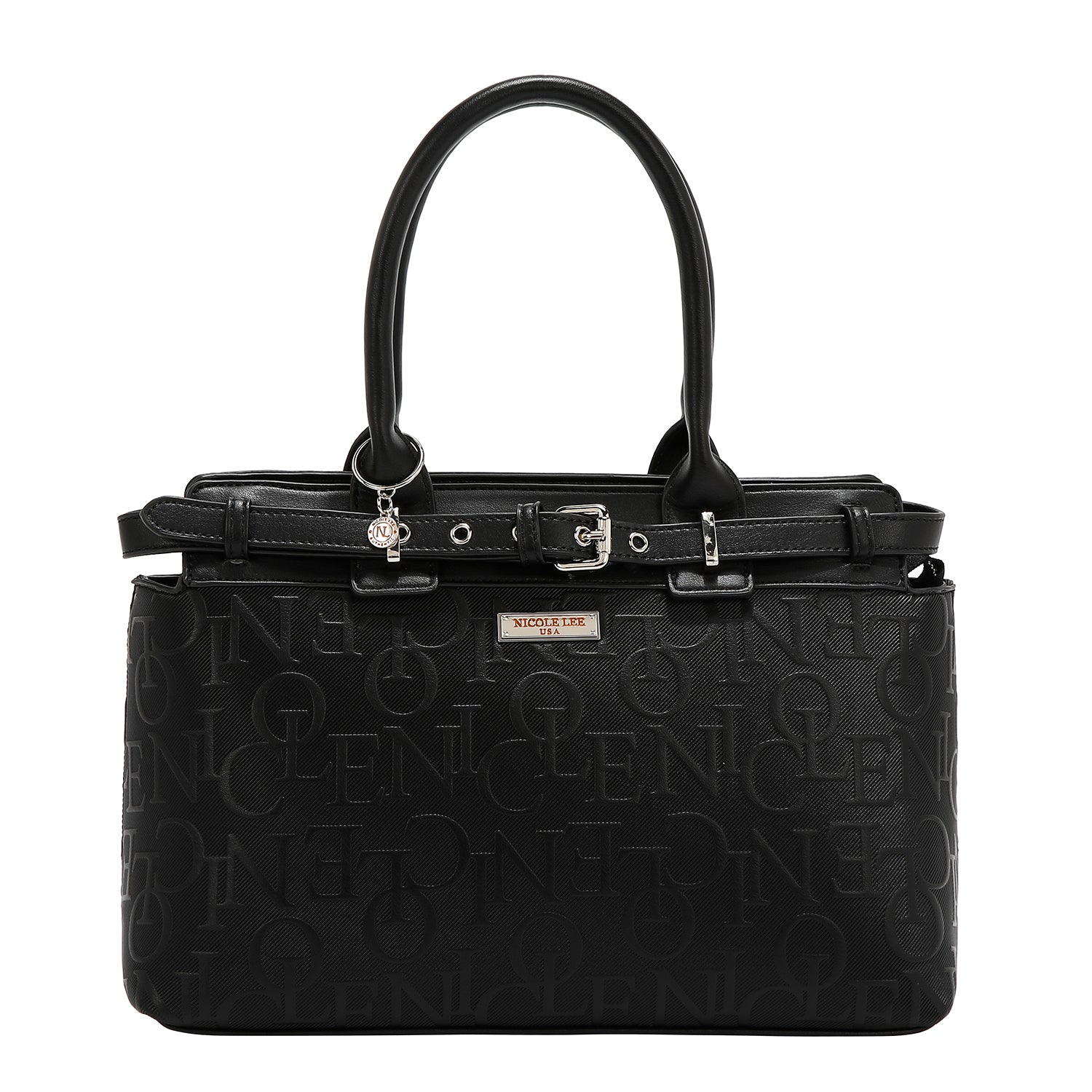 EMBOSSED ELEGANCE SATCHEL BAG
