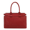 EMBOSSED ELEGANCE SATCHEL BAG