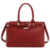 EMBOSSED ELEGANCE SATCHEL BAG