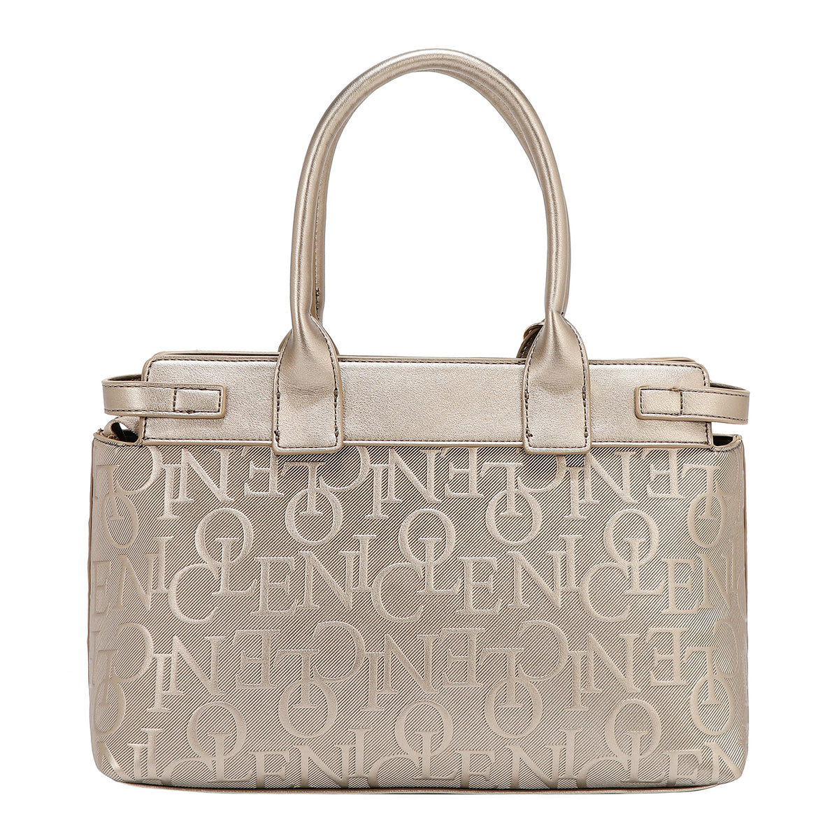 EMBOSSED ELEGANCE SATCHEL BAG
