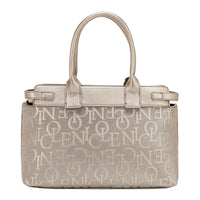 EMBOSSED ELEGANCE SATCHEL BAG