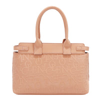 EMBOSSED ELEGANCE SATCHEL BAG