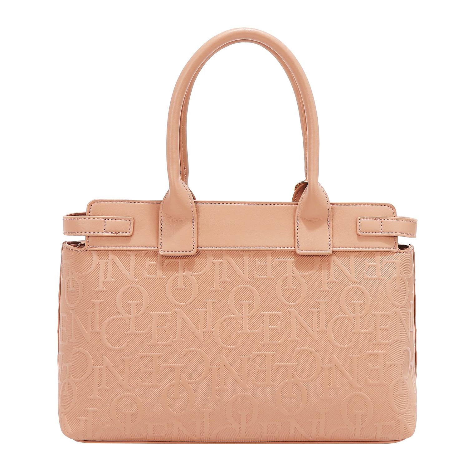 EMBOSSED ELEGANCE SATCHEL BAG