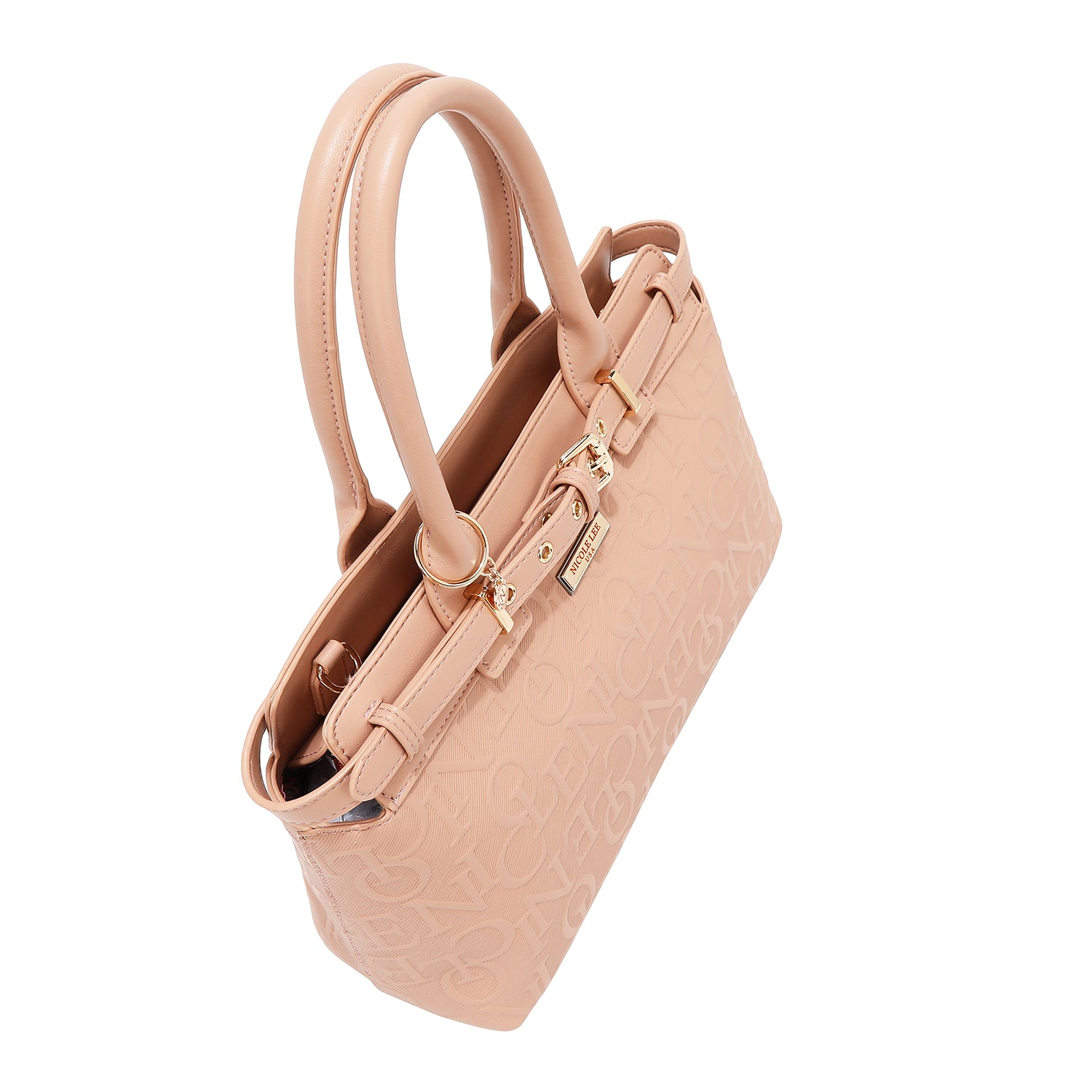 EMBOSSED ELEGANCE SATCHEL BAG