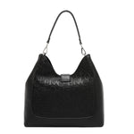 EMBOSSED ELEGANCE HOBO BAG