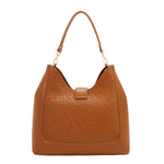 EMBOSSED ELEGANCE HOBO BAG