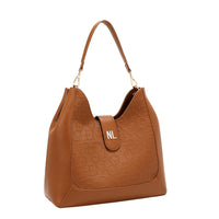 EMBOSSED ELEGANCE HOBO BAG