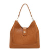 EMBOSSED ELEGANCE HOBO BAG