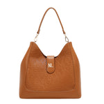 EMBOSSED ELEGANCE HOBO BAG