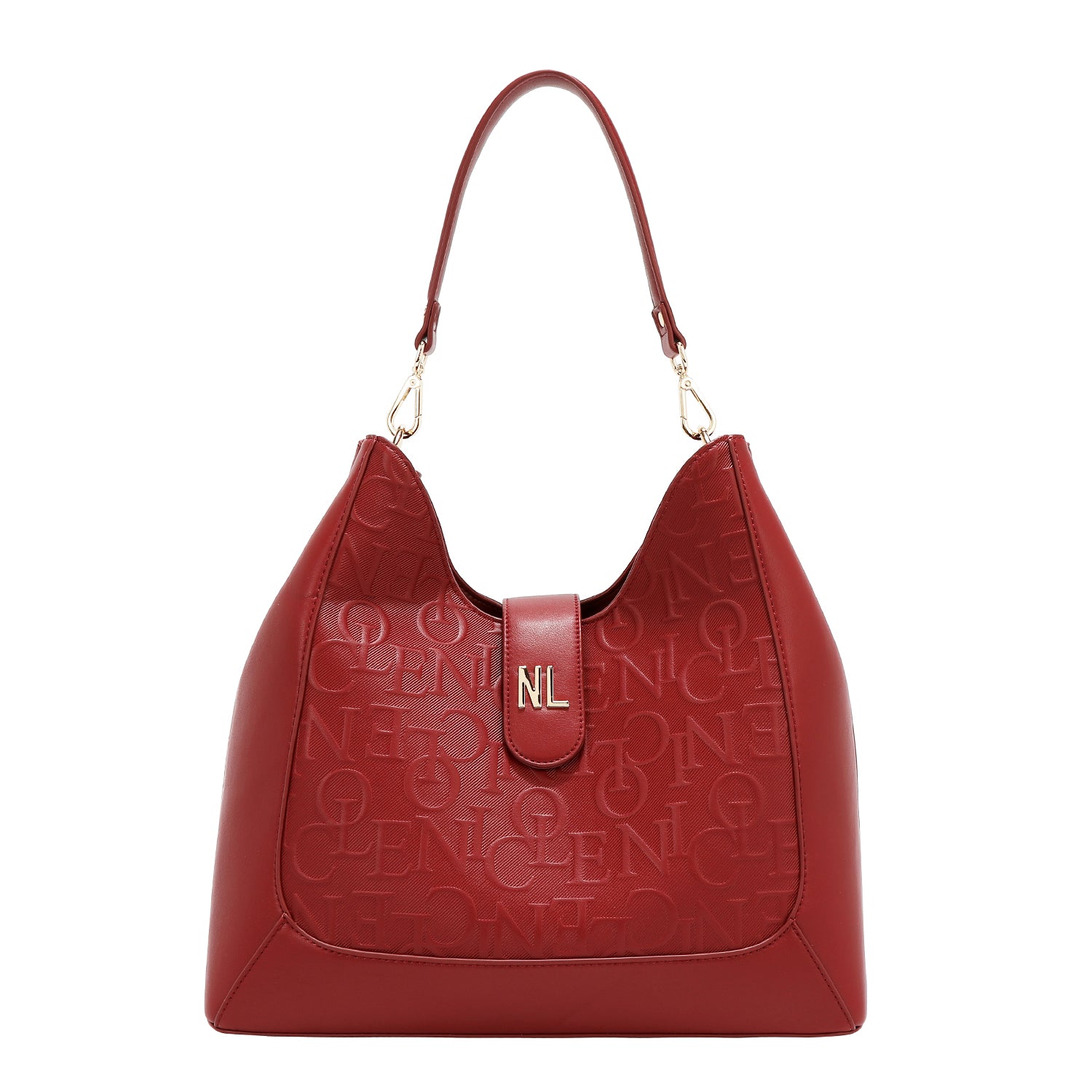EMBOSSED ELEGANCE HOBO BAG