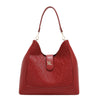 EMBOSSED ELEGANCE HOBO BAG