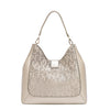 EMBOSSED ELEGANCE HOBO BAG