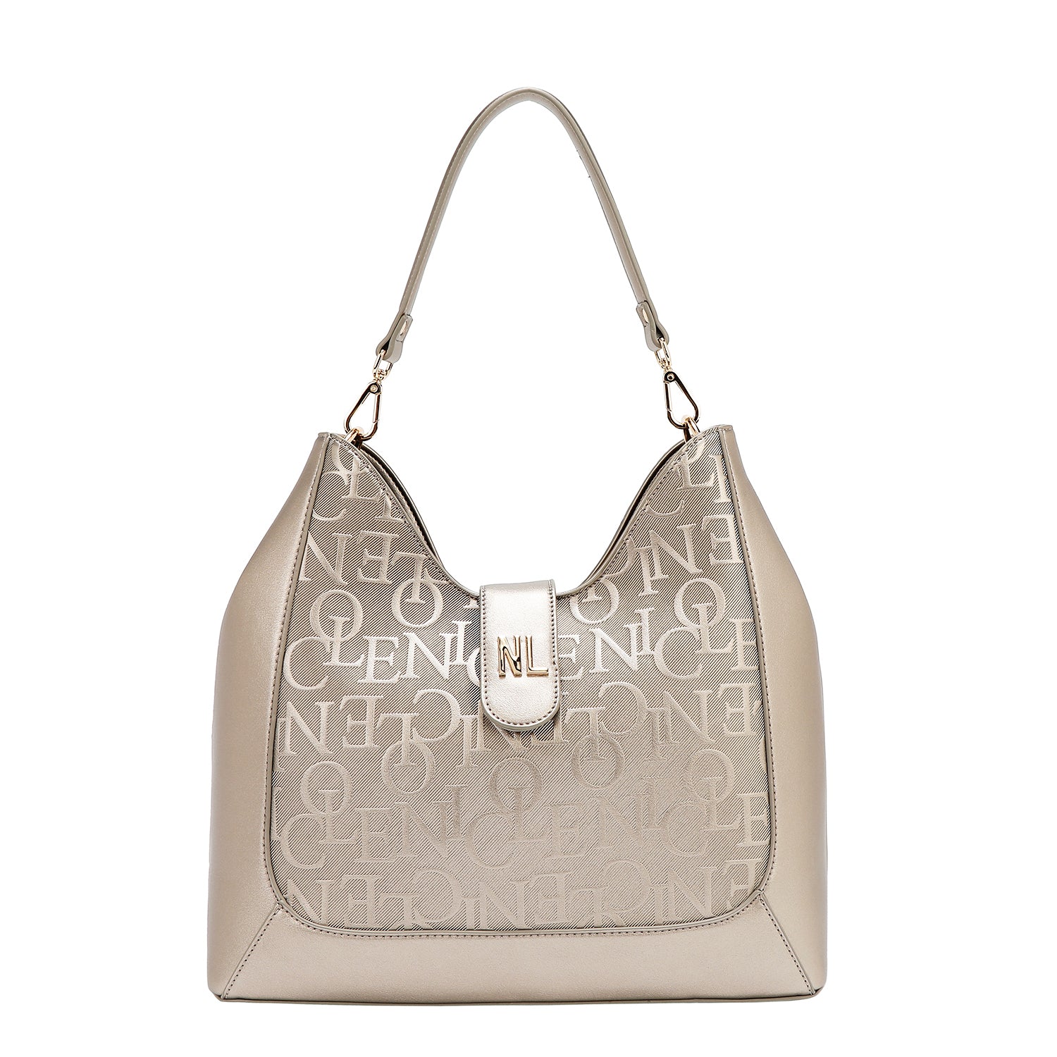 EMBOSSED ELEGANCE HOBO BAG