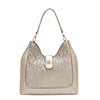 EMBOSSED ELEGANCE HOBO BAG
