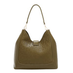 EMBOSSED ELEGANCE HOBO BAG
