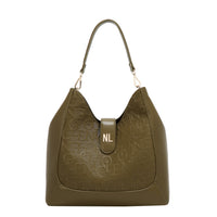 EMBOSSED ELEGANCE HOBO BAG
