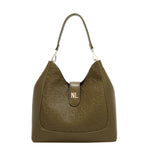 EMBOSSED ELEGANCE HOBO BAG