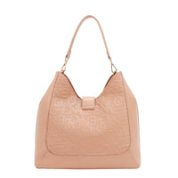 EMBOSSED ELEGANCE HOBO BAG