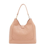 EMBOSSED ELEGANCE HOBO BAG