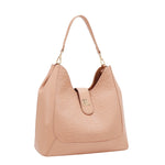 EMBOSSED ELEGANCE HOBO BAG