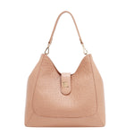 EMBOSSED ELEGANCE HOBO BAG