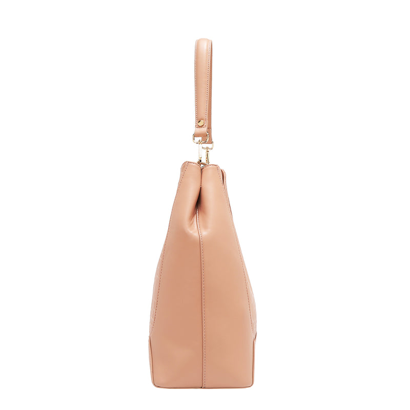 EMBOSSED ELEGANCE HOBO BAG