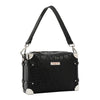 EMBOSSED ELEGANCE SQUARE SHOULDER BAG