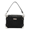 EMBOSSED ELEGANCE SQUARE SHOULDER BAG