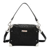 EMBOSSED ELEGANCE SQUARE SHOULDER BAG