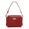 EMBOSSED ELEGANCE SQUARE SHOULDER BAG