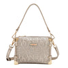 EMBOSSED ELEGANCE SQUARE SHOULDER BAG