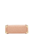 EMBOSSED ELEGANCE SQUARE SHOULDER BAG