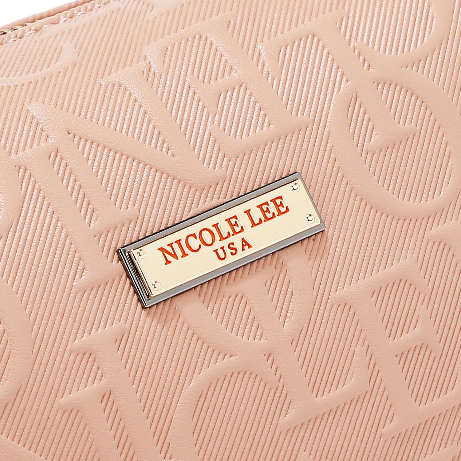 EMBOSSED ELEGANCE SQUARE SHOULDER BAG