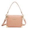 EMBOSSED ELEGANCE SQUARE SHOULDER BAG