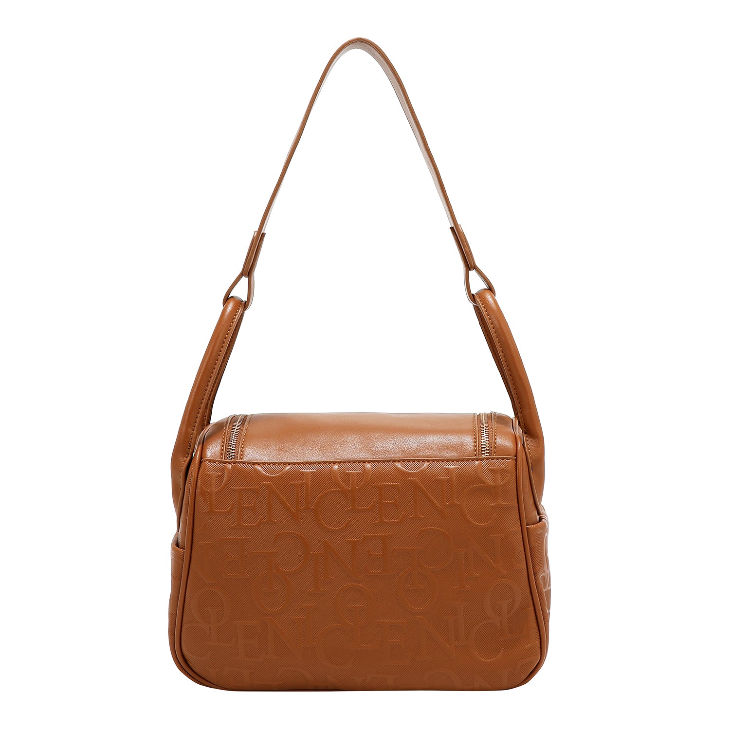 EMBOSSED ELEGANCE SHOULDER BAG