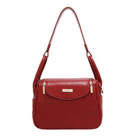 EMBOSSED ELEGANCE SHOULDER BAG