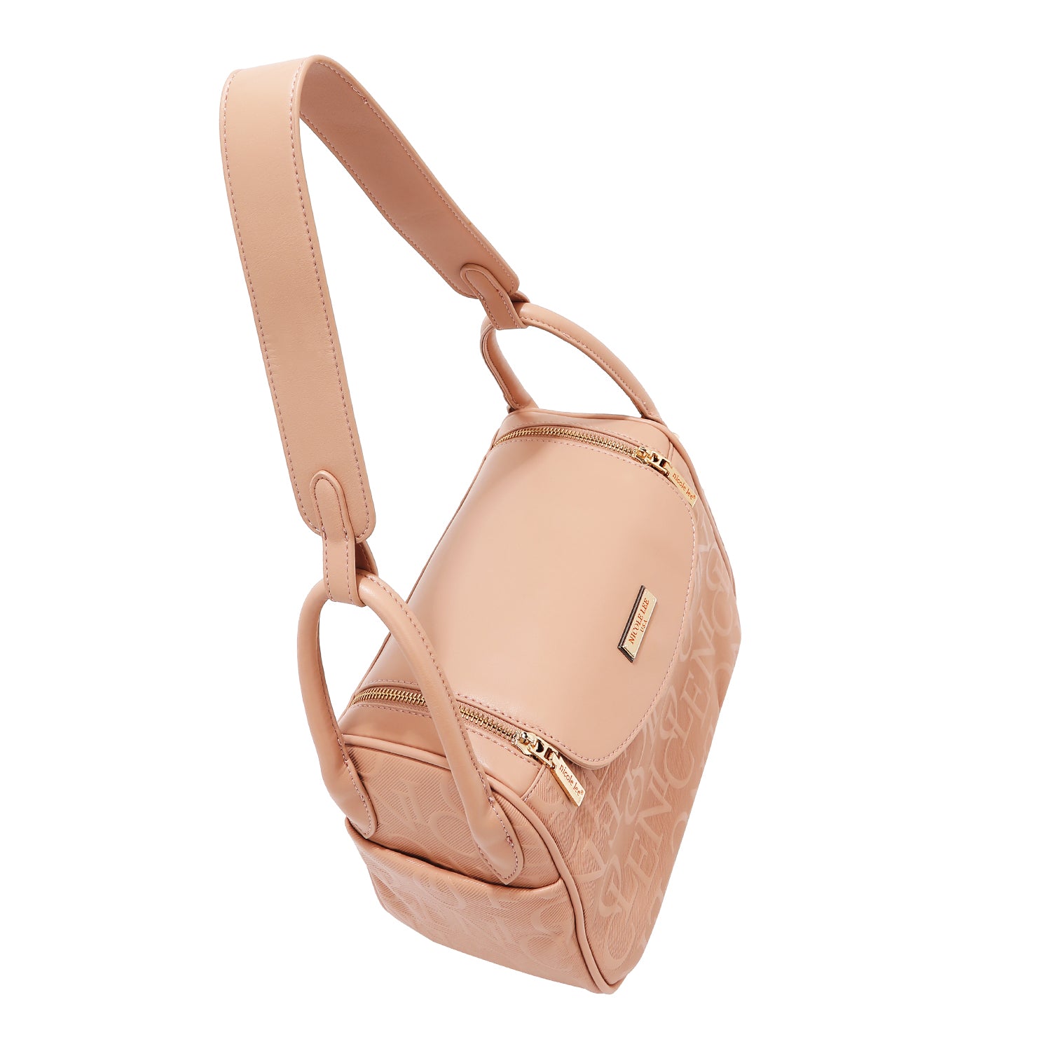 EMBOSSED ELEGANCE SHOULDER BAG