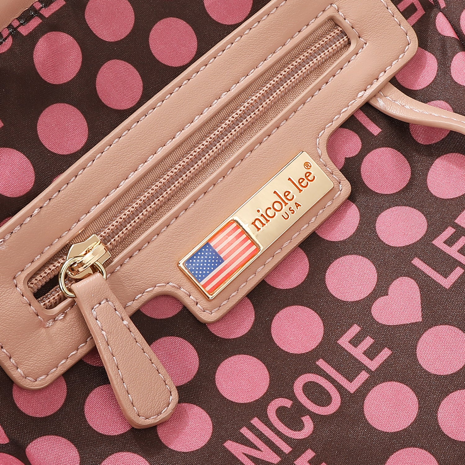 EMBOSSED ELEGANCE MULTIPOCKET BACKPACK