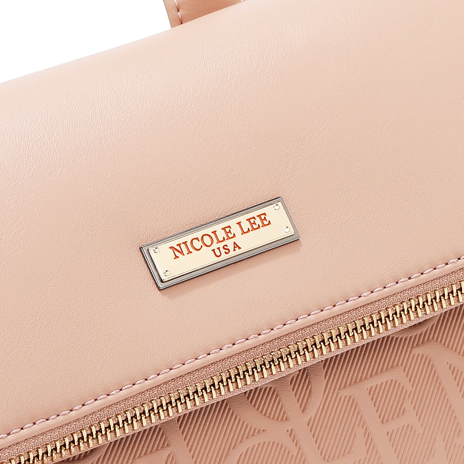 EMBOSSED ELEGANCE MULTIPOCKET BACKPACK