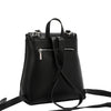 EMBOSSED ELEGANCE CONVERTIBLE FLAP BACKPACK / SHOULDER BAG