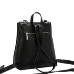 EMBOSSED ELEGANCE CONVERTIBLE FLAP BACKPACK / SHOULDER BAG
