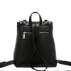 EMBOSSED ELEGANCE CONVERTIBLE FLAP BACKPACK / SHOULDER BAG